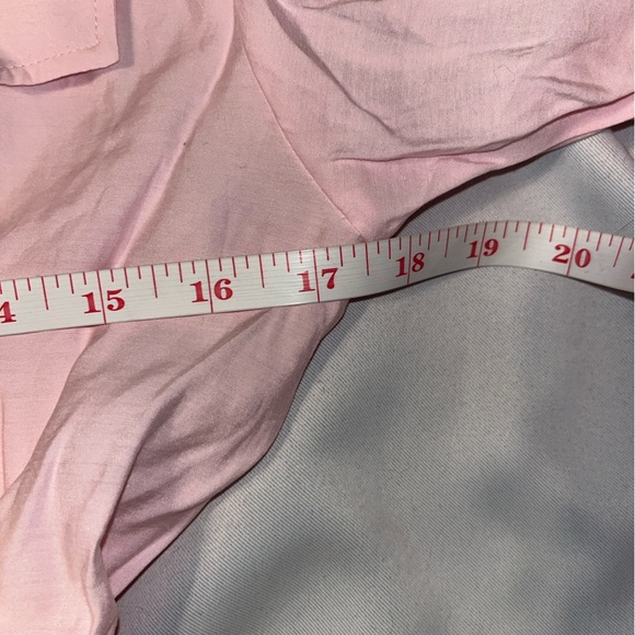 Zara Midi Button Down Shirt Dress Long Sleeve Side Split Waist Belt Pink Size XS - Picture 10 of 10